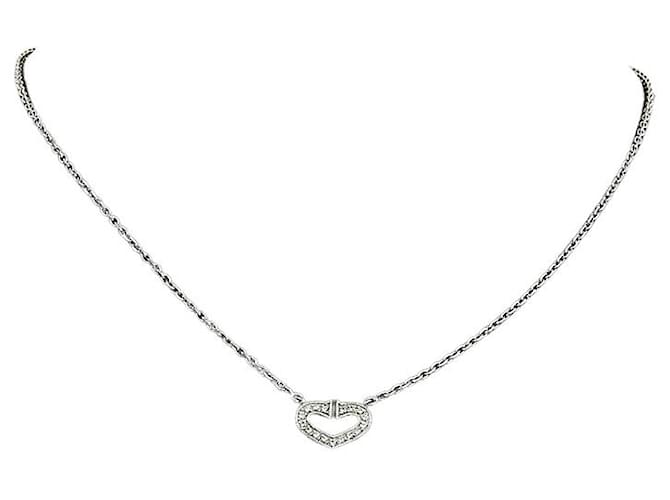 Cartier Heart Silvery White gold  ref.972968
