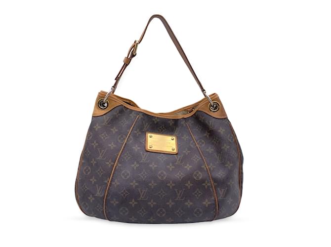 Louis Vuitton Galliera PM Monogram Canvas Hobo Shoulder Bag Brown