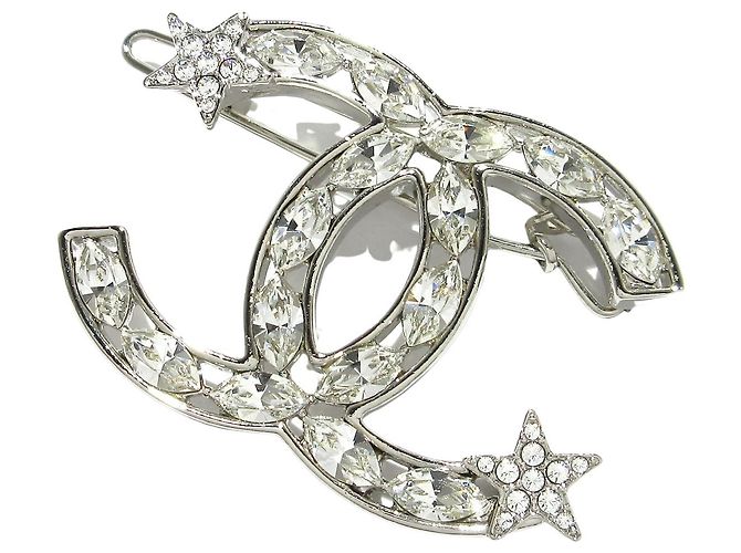 Chanel-Logo CC Silber Metall