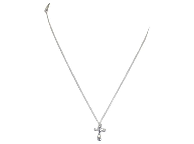 Tiffany & Co Croix infinity Silvery Silver  ref.973407