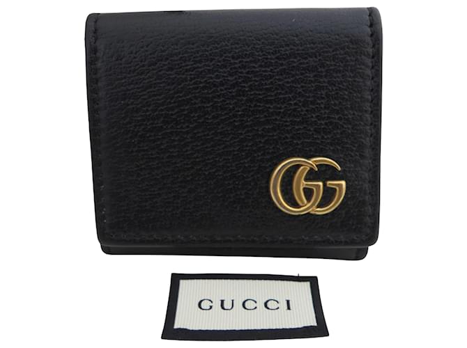 Gucci GG Marmont Schwarz Leder  ref.973721