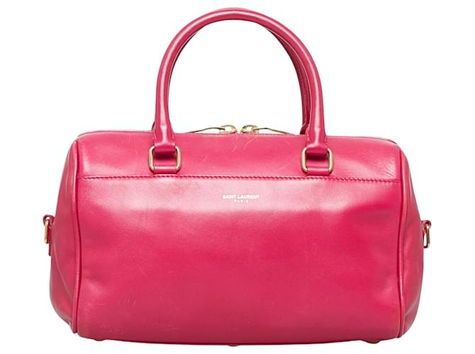 Saint Laurent Duffle Pink Leather  ref.973834