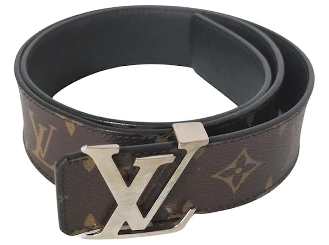 Louis Vuitton LV Initials Belt 40 mm Reversible Brown Cloth ref