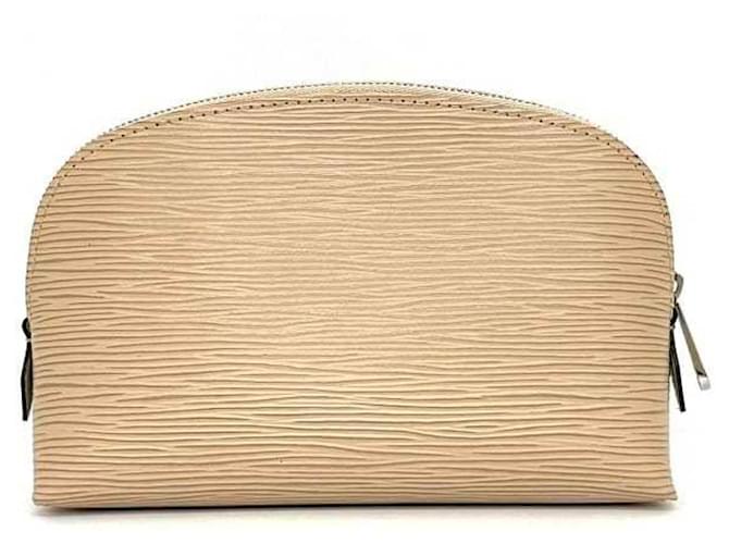 Louis Vuitton cosmetic pouch Beige Leather  ref.974297