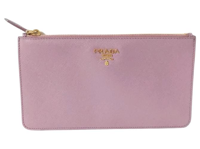 Prada-Tasche aus rosa beige genarbtem Leder ref.144377 - Joli Closet