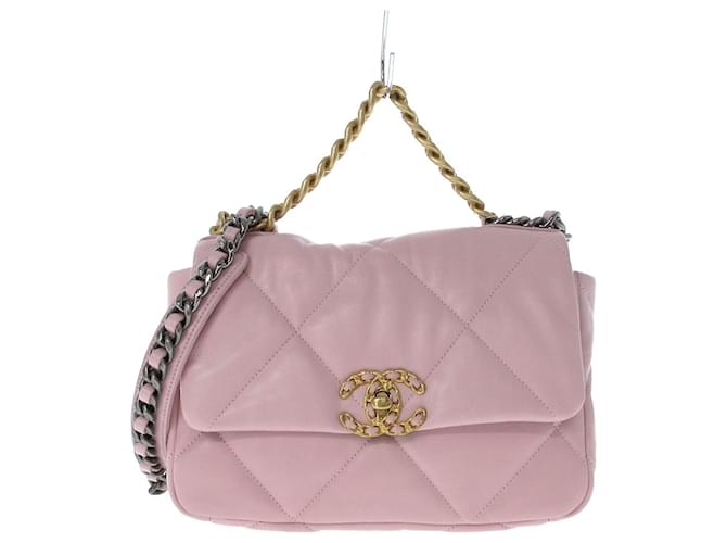 Chanel Chanel 19 Pink Leather ref.974720 - Joli Closet