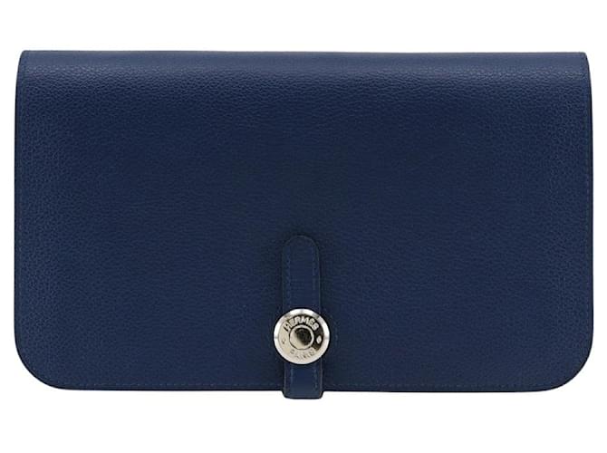 Hermès Dogon Navy blue Leather  ref.975184
