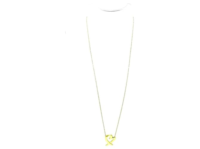 Coração amoroso da Tiffany & Co Dourado Ouro amarelo  ref.975546