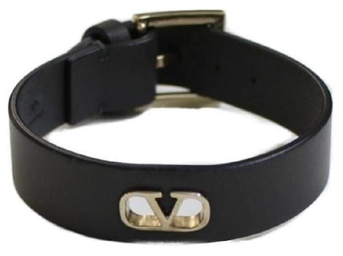 ****VALENTINO GARAVANI Leather Bracelet Grey  ref.975685