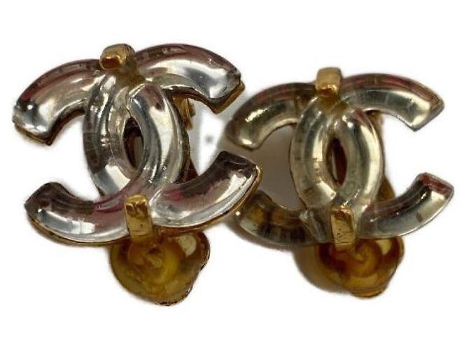 ***Orecchini CHANEL con marchio cocco D'oro 