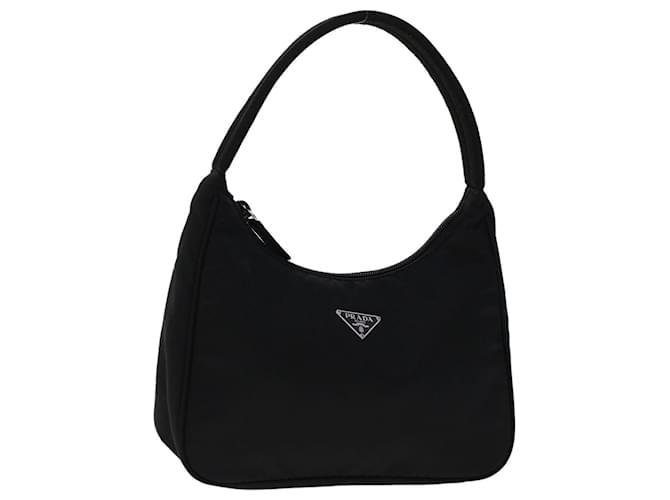 PRADA Hand Bag Nylon Black Auth yk7498  ref.975741