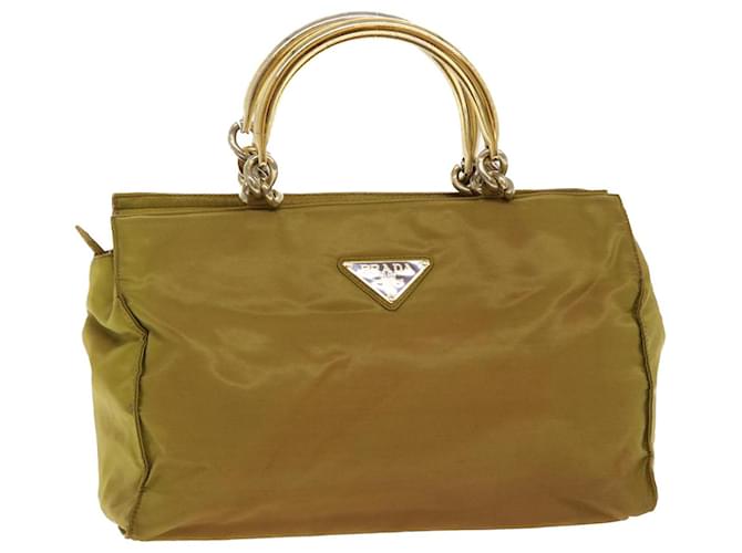 PRADA Hand Bag Nylon Khaki Auth 45815 ref.975756 - Joli Closet