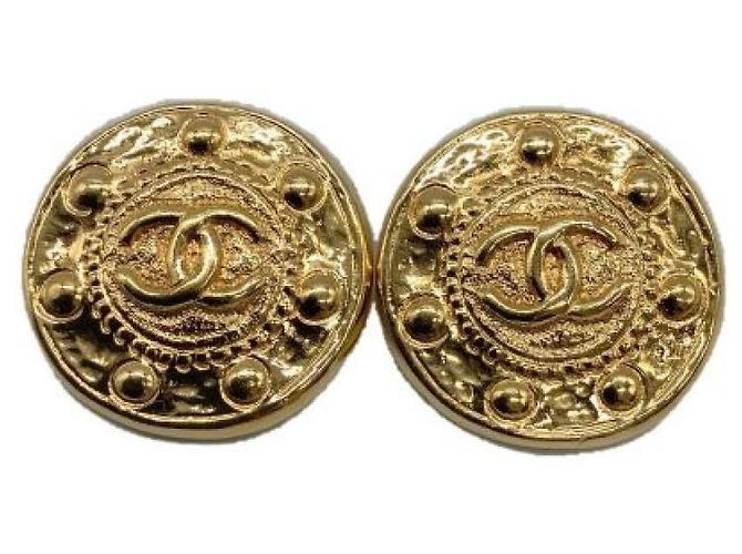 ***Orecchini vintage CHANEL D'oro 