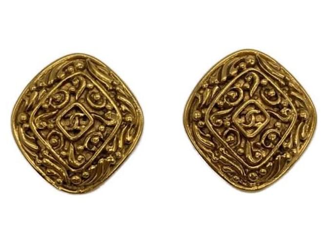 ***CHANEL  vintage earrings Golden  ref.975872
