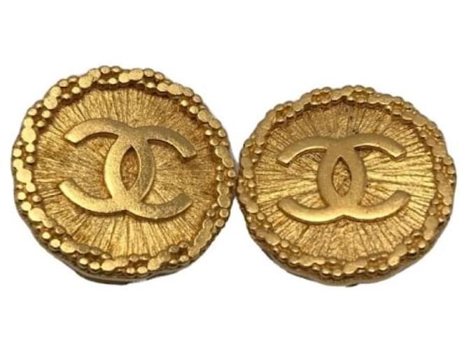***CHANEL  vintage round coco mark earrings  ref.975881
