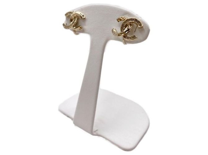 ***Pendientes marca coco CHANEL Dorado 