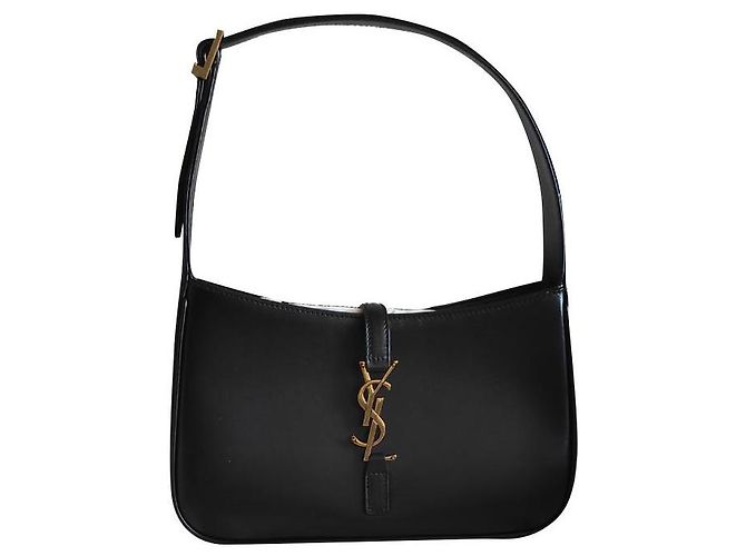 Saint Laurent Borsa Hobo 5to7 Nera in Pelle Nero