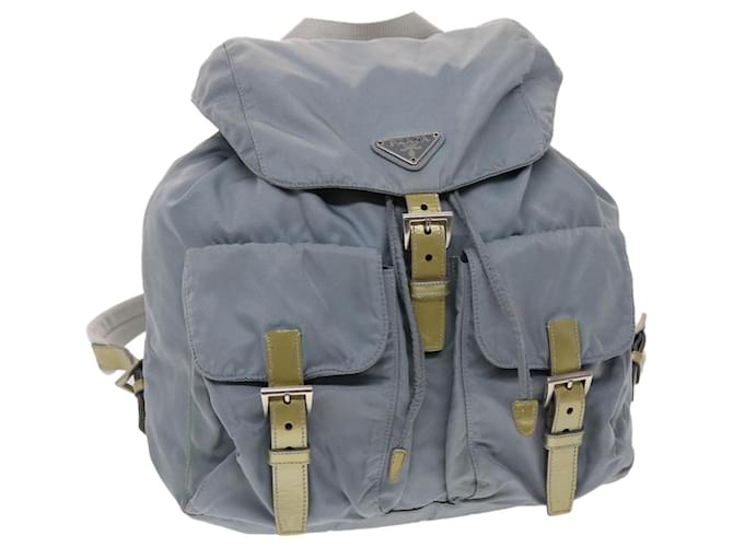 PRADA Backpack Nylon Light Blue Auth 45811  ref.976110