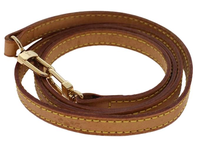 LOUIS VUITTON Shoulder Strap Leather 42.5"" Beige LV Auth 45834  ref.976137