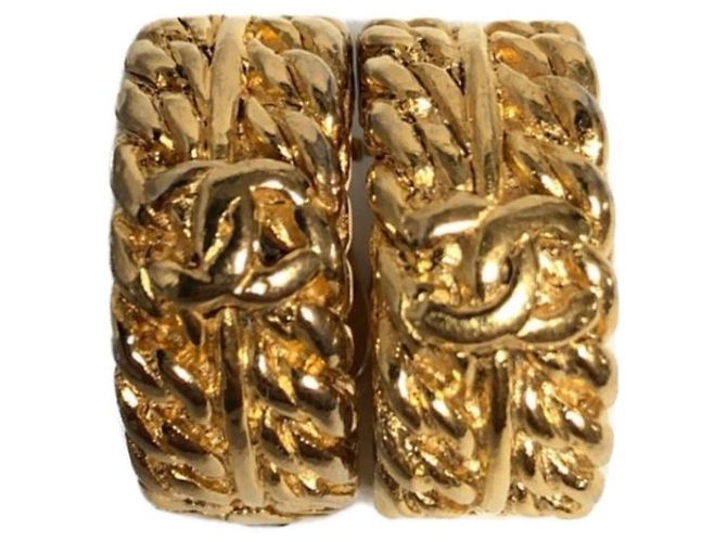 ***CHANEL Vintage-Ohrringe Golden