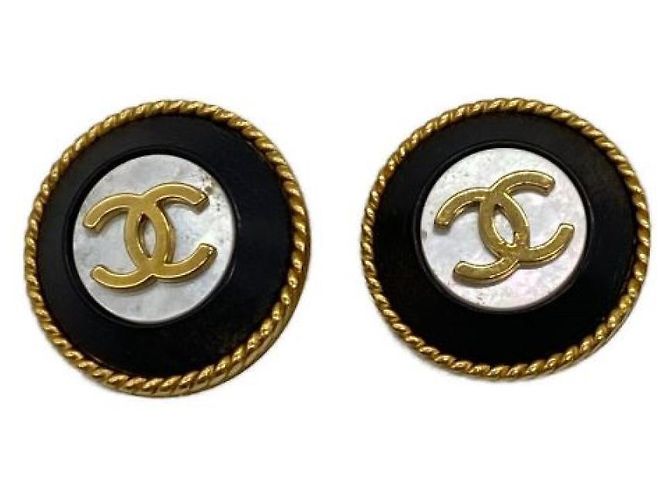 ***Pendientes marca coco CHANEL Dorado