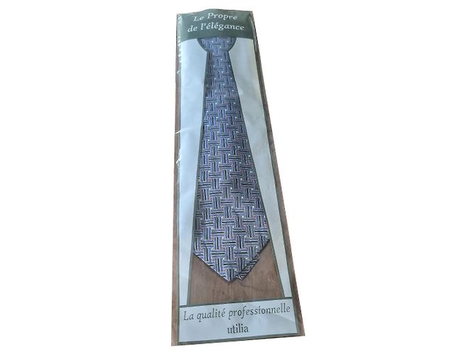Autre Marque SULKA Silk Tie Grey