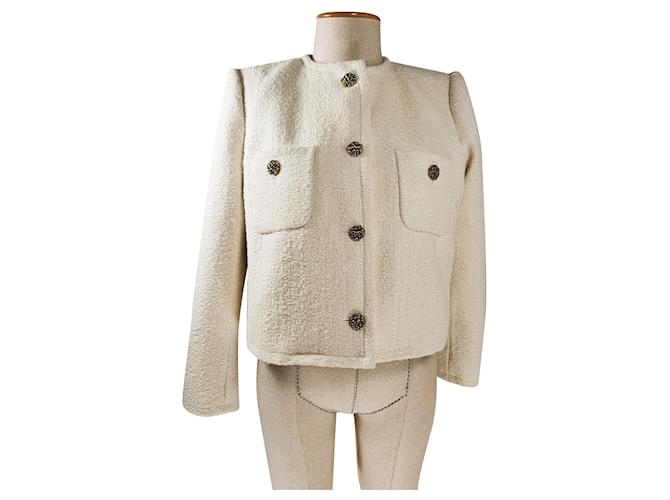 Ba&Sh Jackets White Cotton Wool  ref.976266