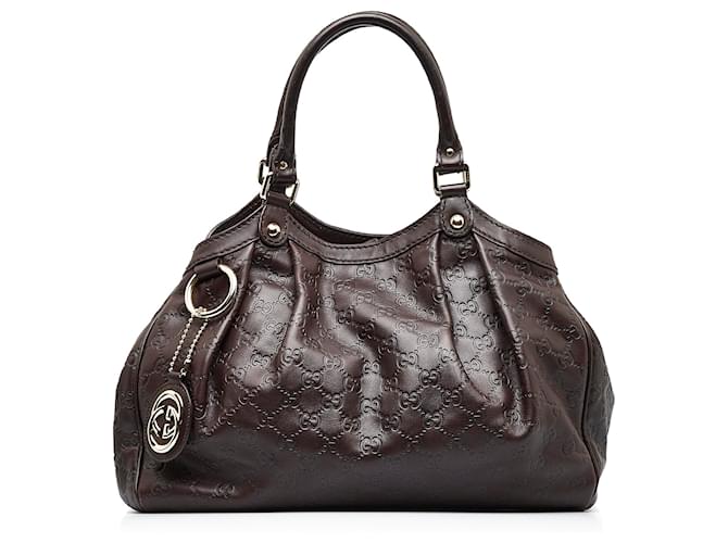 Gucci Brown Guccissima Leather Large Hysteria Hobo Gucci