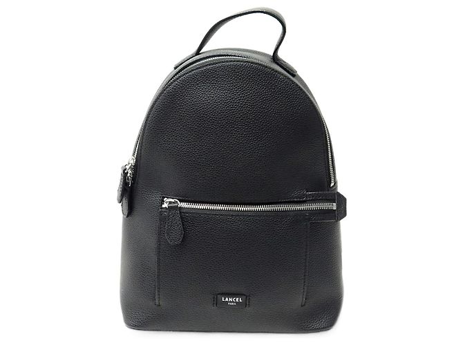 NEUF SAC A DOS LANCEL NINON A12093 EN CUIR GRAINE NEW LEATHER BACKPACK BAG