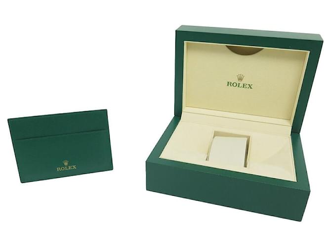 ROLEX WATCH BOX 39139.01 OYSTER M SUBMARINER DATEJUST + WATCH BOX CARD HOLDER Green Leather  ref.976503