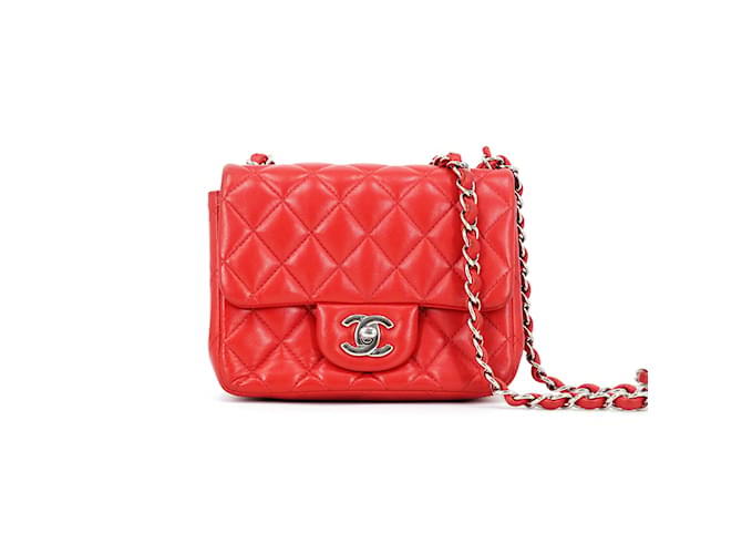 Mini sac 2024 chanel rouge