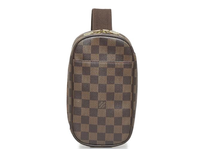 Louis Vuitton Waist Pouch Pochette Gange Damier Ebene Brown - US