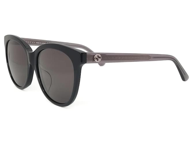 Gucci GG0081sk 002 lunettes de soleil unisexes élégantes Acetate Noir  ref.976568