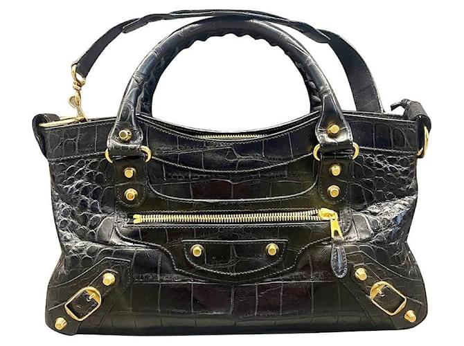 Balenciaga City model bag in black leather  ref.976584