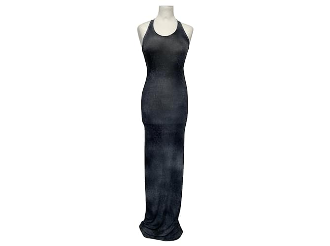 Autre Marque Dresses Black Grey Viscose  ref.976591