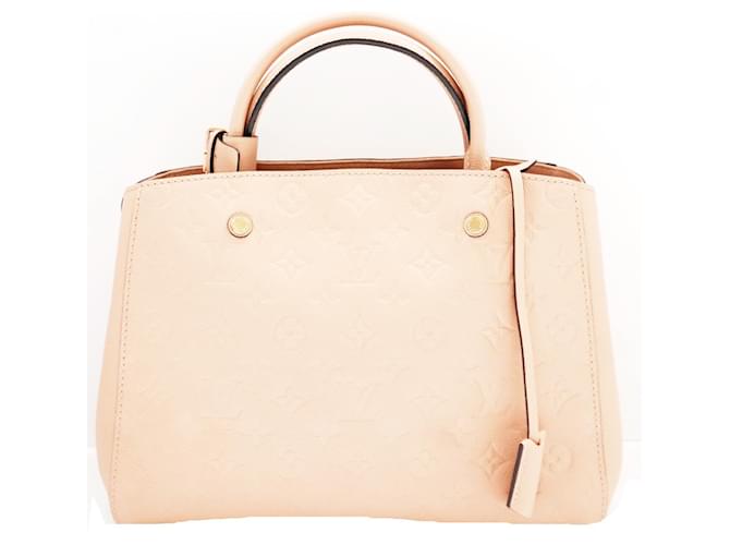 Louis Vuitton Montaigne Monogram bag Beige Leather  ref.976600