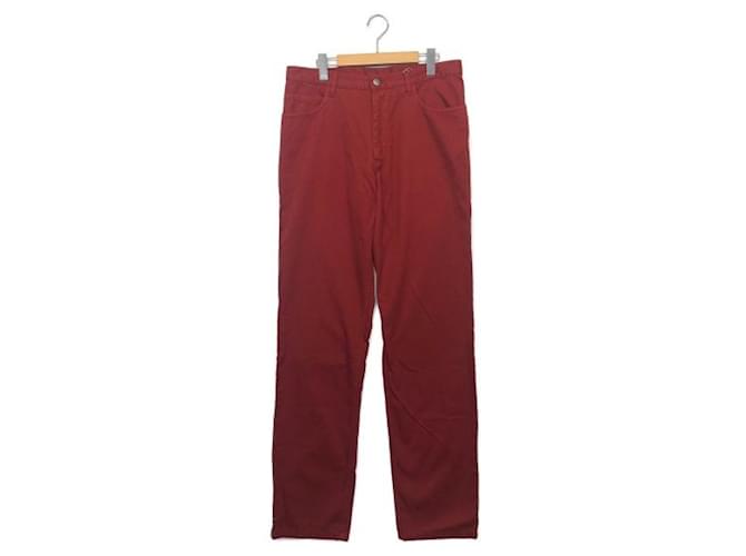 ***Pantaloni LORO PIANA Rosso Cotone  ref.976601
