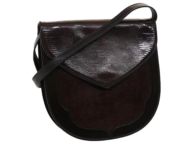 SAINT LAURENT Shoulder Bag Leather Brown Auth ep895  ref.976610