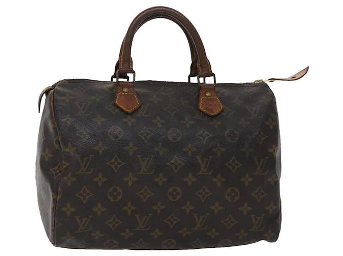 Louis Vuitton Monogram Speedy 30 Hand Bag M41526 LV Auth cl617 Cloth  ref.976709