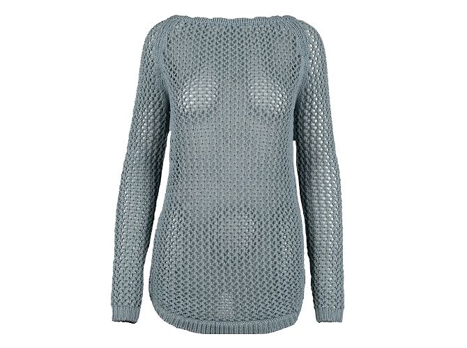 Ermanno Scervino Häkelpullover Blau 