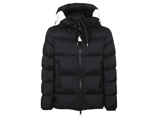 moncler odart down jacket Black White Synthetic  ref.976735