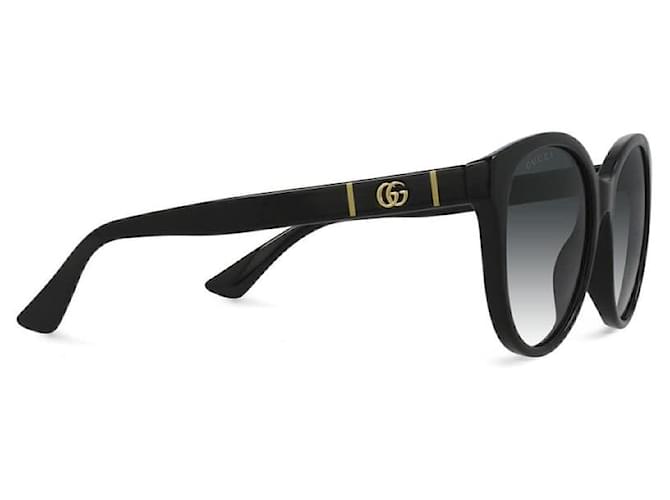 Gucci GG-Sonnenbrille Schwarz Golden Acetat  ref.976748