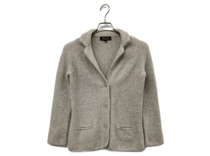 ***LORO PIANA Kaschmir-Seidenjacke Grau