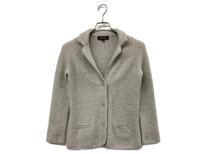 ***LORO PIANA  cashmere silk jacket Grey Polyurethane  ref.976804