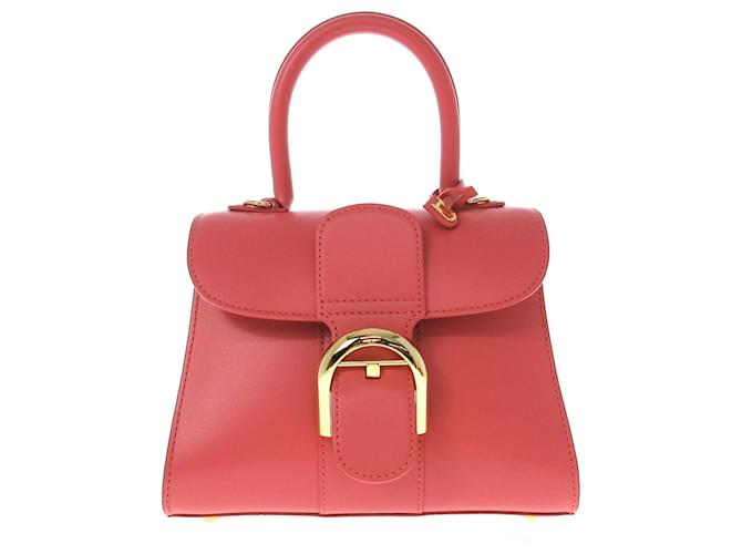 Pre-owned Delvaux Pin Leather Handbag In Pink