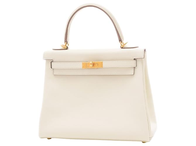 Hermès hermes kelly 25 White Leather ref.976990 - Joli Closet