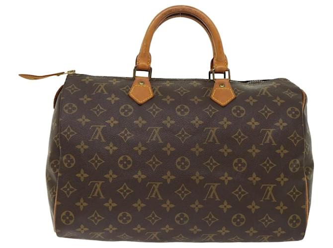 Louis Vuitton Speedy 35 Brown Cloth ref.976993 - Joli Closet