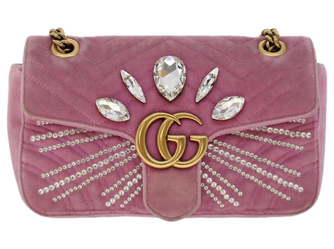 Gucci Handtaschen aus Samt - Rosa - 31878774