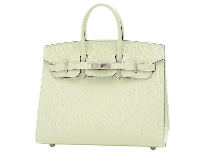 Hermès HERMES BIRKIN 25 Argento Pelle  ref.977126