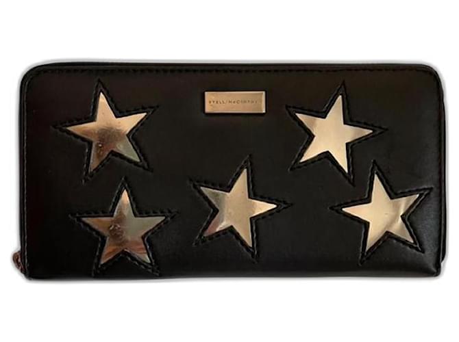 Stella Mc Cartney Limitierte Star-Edition Schwarz Golden Leder  ref.977401